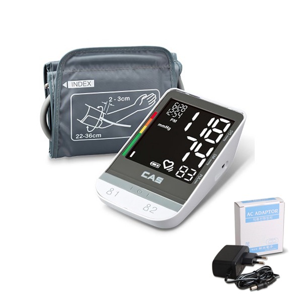 우주헬스케어 - 카스 자동 전자 혈압계 MD-2540 + 어댑터 혈압측정 팔뚝형 혈압계
