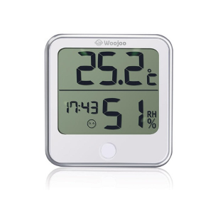 우주헬스케어 - 우주헬스케어 디지털 시계 온습도계 HD-1809 화이트